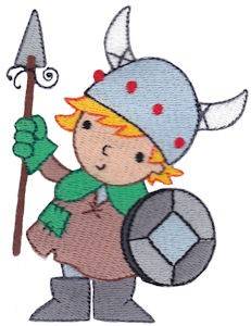 Picture of Boy Viking Machine Embroidery Design