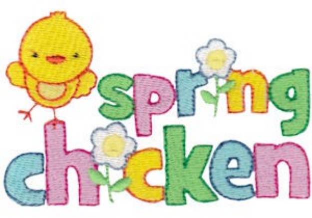 Picture of Spring Fever Chicken Machine Embroidery Design