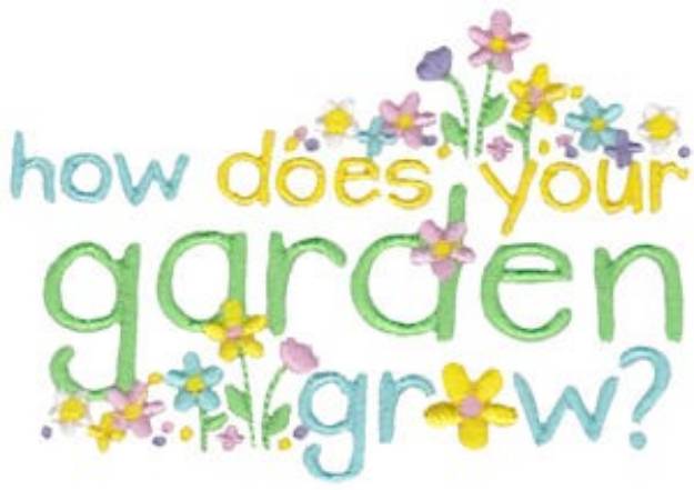 Picture of Spring Fever Garden Machine Embroidery Design