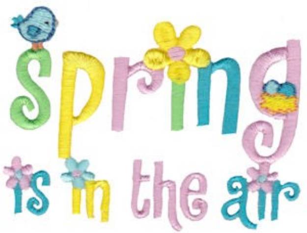 Picture of Spring Fever In The Air Machine Embroidery Design