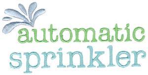 Picture of Automatic Sprinklers Machine Embroidery Design