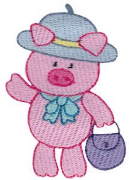 Picture of Little Piggy Machine Embroidery Design