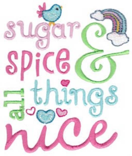 Picture of Sugar Spice & All Things Nice Machine Embroidery Design