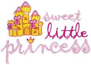 Picture of Sweet Little Princess Machine Embroidery Design