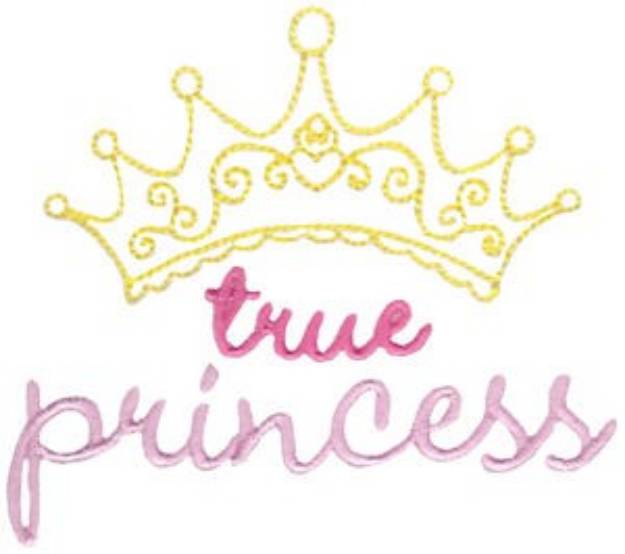 Picture of True Princess Machine Embroidery Design