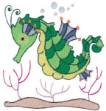 Picture of Seahorses Machine Embroidery Design