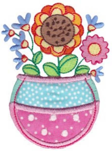 Picture of Pocket Mania Floral Machine Embroidery Design