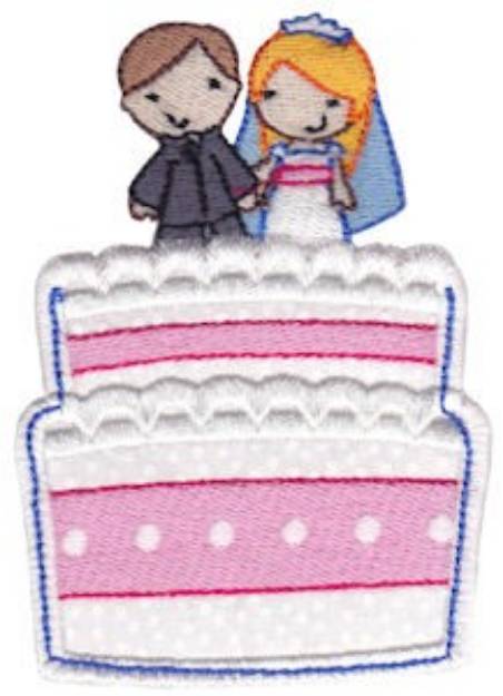 Picture of Pocket Mania Wedding Cake Machine Embroidery Design
