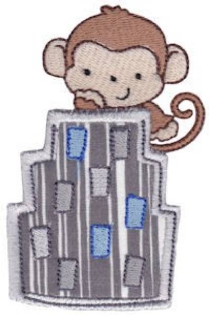 Picture of Pocket Mania Monkey Machine Embroidery Design