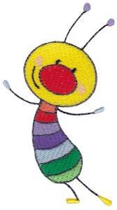 Picture of Rainbow Bug Machine Embroidery Design