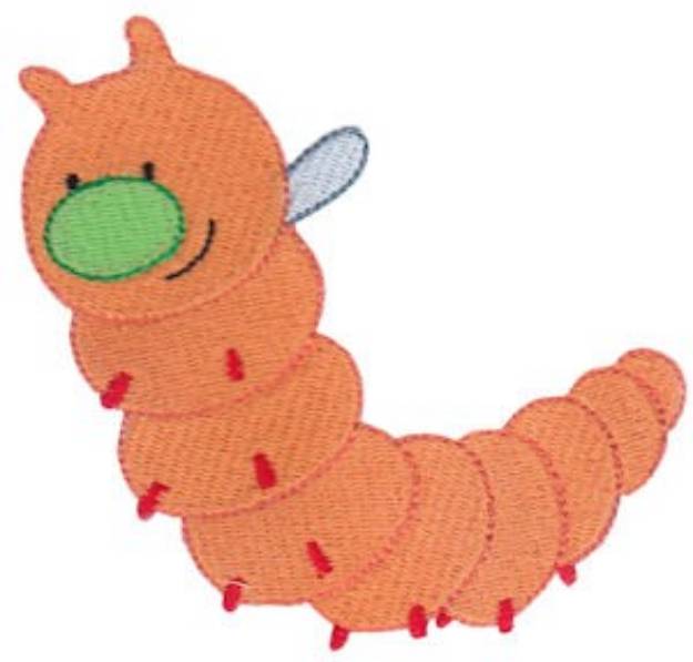 Picture of Spring Caterpillar Machine Embroidery Design