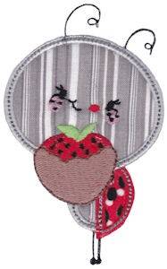 Picture of Strawberry Bug Machine Embroidery Design
