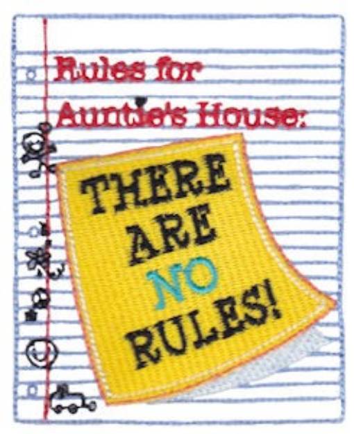 Picture of No Rules Machine Embroidery Design