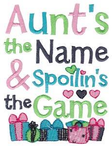 Picture of Aunties The Name Machine Embroidery Design