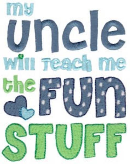 Picture of Uncle Fun Stuff Machine Embroidery Design