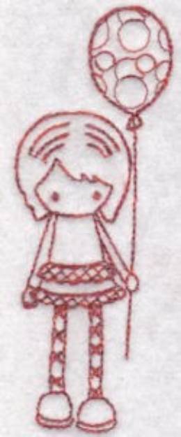 Picture of Redwork Teen Machine Embroidery Design