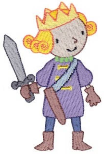 Picture of Prince And Sword Machine Embroidery Design