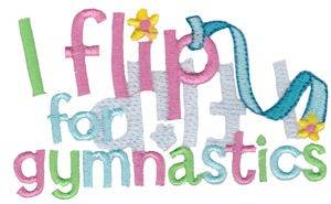 Picture of Flip For Gymnastics Machine Embroidery Design