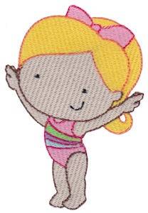 Picture of Girl Gymnast Machine Embroidery Design