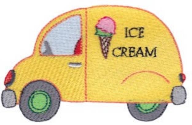 Picture of Ice Cream Truck Machine Embroidery Design