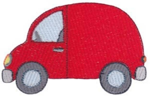 Picture of Red Van Machine Embroidery Design