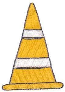 Picture of Safety Cone Machine Embroidery Design
