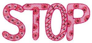 Picture of Stop Machine Embroidery Design