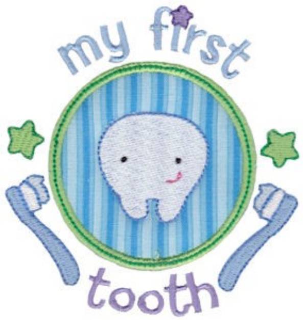 Picture of My First Tooth Machine Embroidery Design