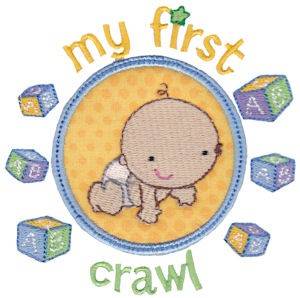 Picture of My First Crawl Machine Embroidery Design