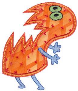 Picture of Crazy Applique Monster Machine Embroidery Design