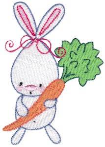 Picture of Bunny & Carrot Machine Embroidery Design