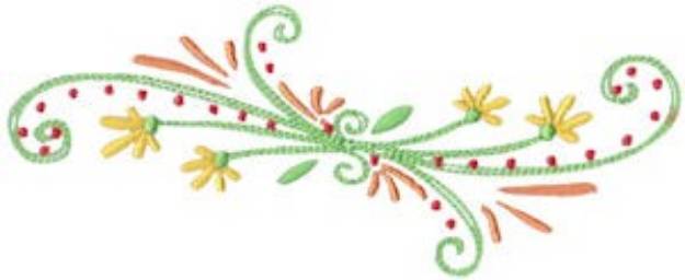 Picture of Daisy Decoration Machine Embroidery Design