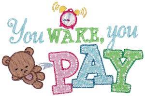 Picture of You Wake Machine Embroidery Design