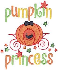 Picture of Pumpkin Princess Machine Embroidery Design