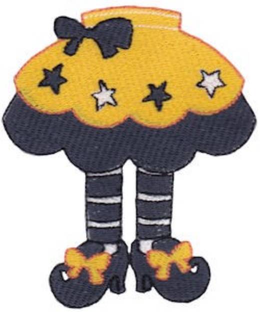 Picture of Witch Legs Machine Embroidery Design
