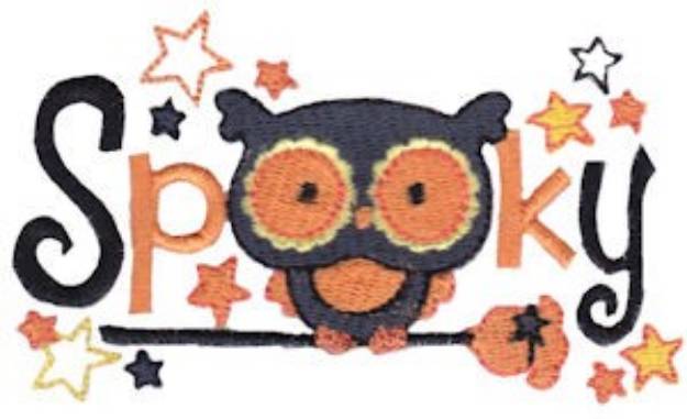 Picture of Spooky Owl Machine Embroidery Design