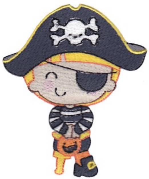 Picture of Pirate Boy Machine Embroidery Design