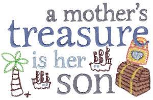 Picture of Mothers Treasure Machine Embroidery Design