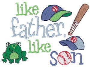 Picture of Like Father Machine Embroidery Design