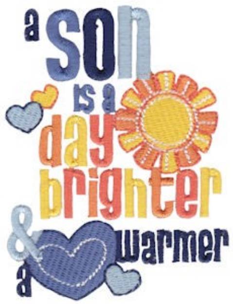 Picture of A Day Brighter Machine Embroidery Design