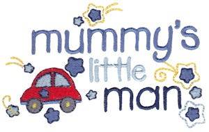 Picture of Mummys Little Man Machine Embroidery Design