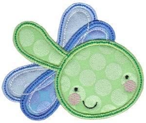 Picture of Applique Dragonfly Machine Embroidery Design