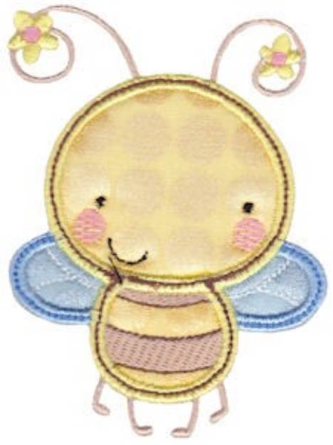 Picture of Honey Bee Applique Machine Embroidery Design