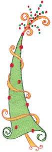 Picture of Curvy Christmas Tree Machine Embroidery Design