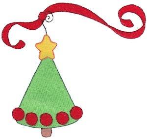 Picture of Xmas Tree Machine Embroidery Design
