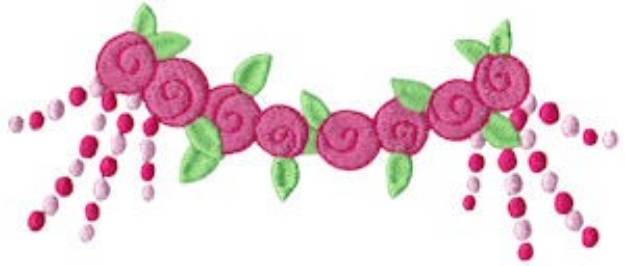 Picture of Rose Garland Machine Embroidery Design