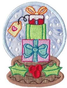 Picture of Snowglobe Gifts Machine Embroidery Design
