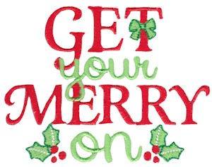 Picture of Get Merry Machine Embroidery Design