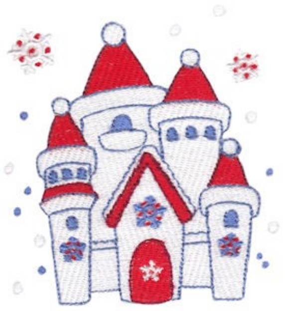 Picture of Winter Castle Machine Embroidery Design