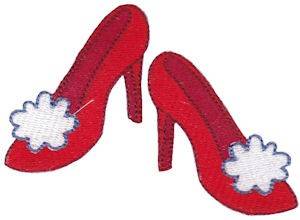 Picture of Red Shoes Machine Embroidery Design